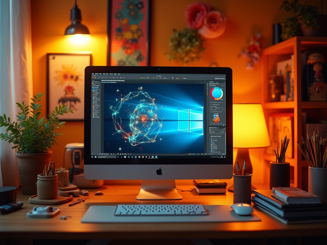 Software de IA automatizando tareas repetitivas en una computadora.